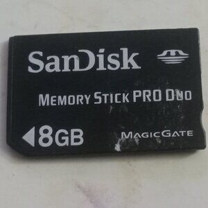 PSP 8GB Sandisk Memory Stick Pro Duo Card